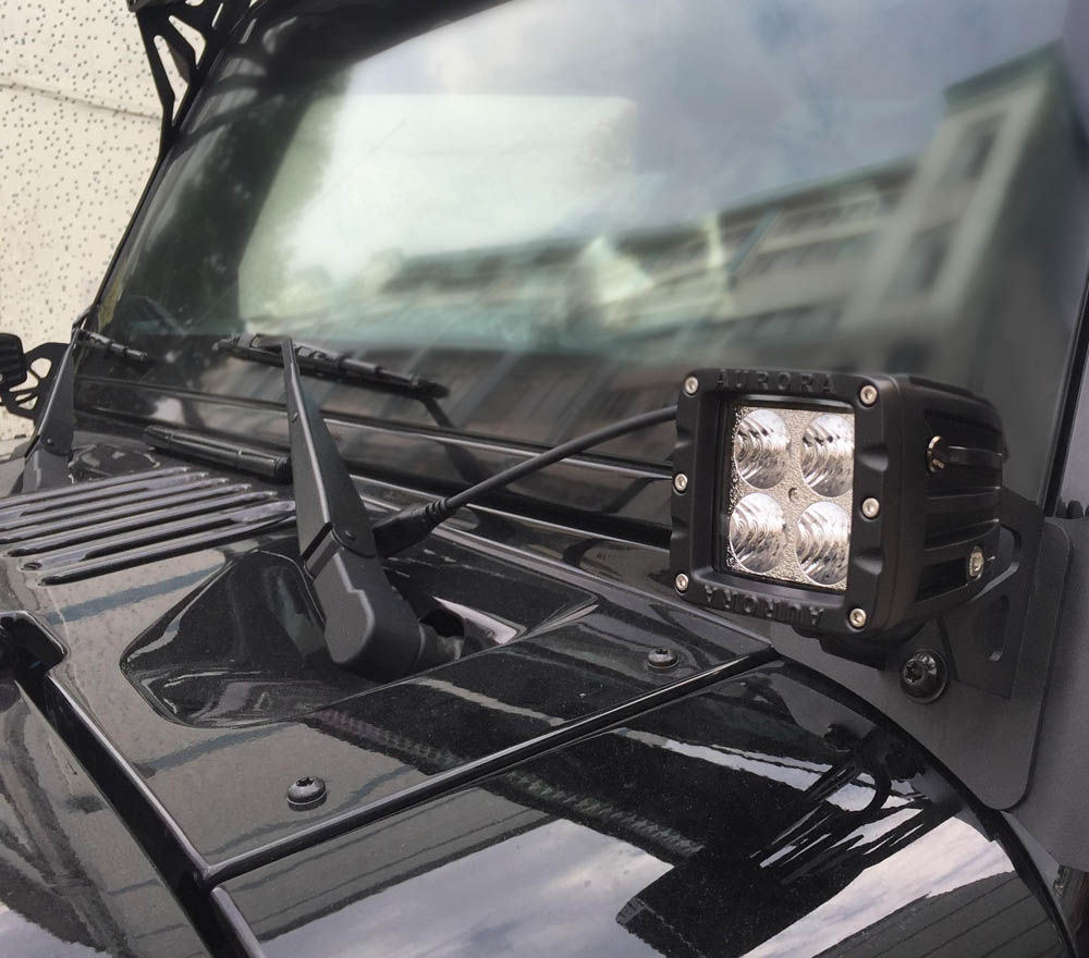 2016 Jeep Wrangler | Jeep Wrangler Pillar Mount Brackets for LED Lights