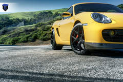 Yellow Porsche Boxster - Front Stance