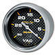 Auto Meter Carbon Fiber Vacuum Gauge