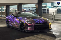 Wrapped Nissan GTR - Front Shot
