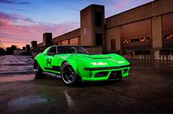 Bob Bertelsen's "Green Mamba" '68 Corvette on Forgeline CV3C Concave Wheels