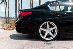 Infiniti Q50 on Velgen Wheels Classic5 Matte Silver