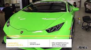 Huracan LP610-4 from Lamborghini Houston Protected with XPEL Clear Bra.