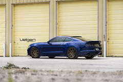 Blue Mustang GT on Velgen Wheels  VMB9 Satin Bronze  20x9 & 20x10.5