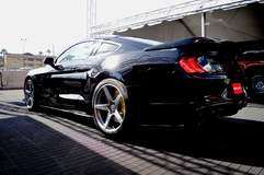 Saleen Automotive's 35th Anniversary SA 35 #001 Ford Mustang on Forgeline One Piece Forged Monoblock CF1 Open Lug Wheels