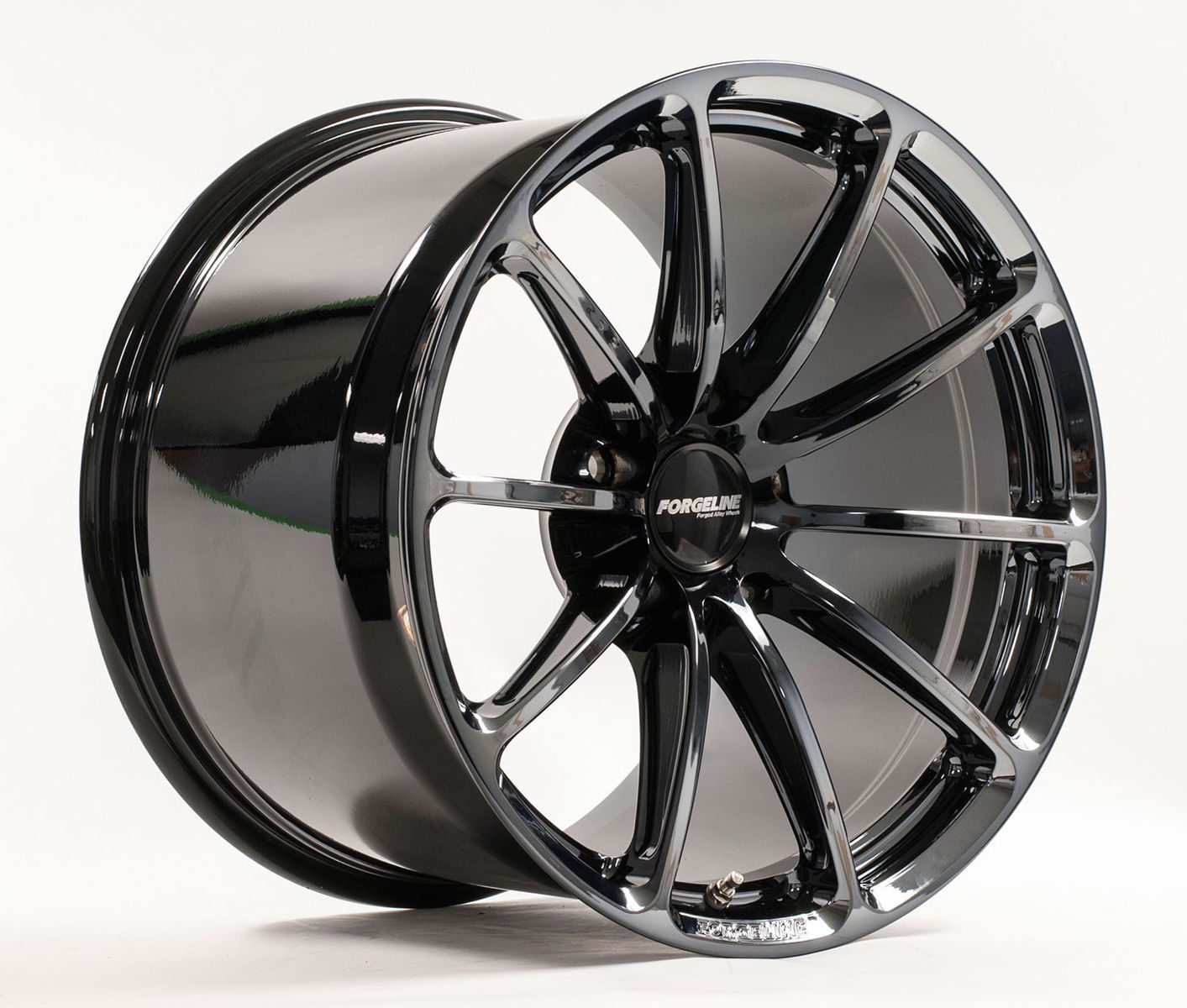| Forgeline One Piece Forged Monoblock GT1 5-Lug in Black Chrome PVD