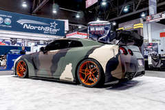 Atlanta Custom Wraps' R35 Nissan GT-R on Forgeline One Piece Forged Monoblock EX1 Wheels