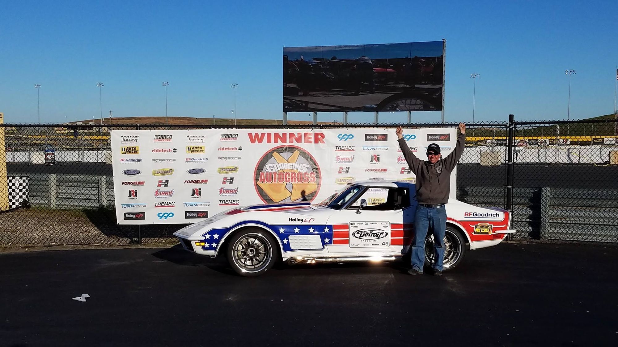 1972 Chevrolet Corvette | Ryan Mathews is Pro Class Autocross Winner at Goodguys Charlotte with Detroit Speed's '72 Corvette on Forgeline GA3 Wheels