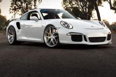 Dmitriy Solovyev's Porsche 991 Turbo S on Forgeline One Piece Forged Monoblock VX1 Wheels