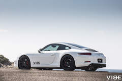 Porsche 911 Carrera on XO Verona Matte Black Wheels - Side Shot