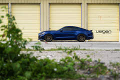 Blue Mustang GT on Velgen Wheels  VMB9 Satin Bronze  20x9 & 20x10.5