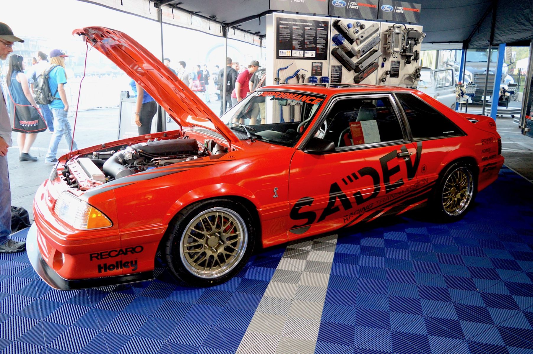 1993 Ford Mustang | Justin Surprenant’s Hoonigan Racing 1993 Ford Mustang Cobra on Forgeline GX3 Open Lug Wheels