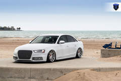 White Audi A4 - Front Angle