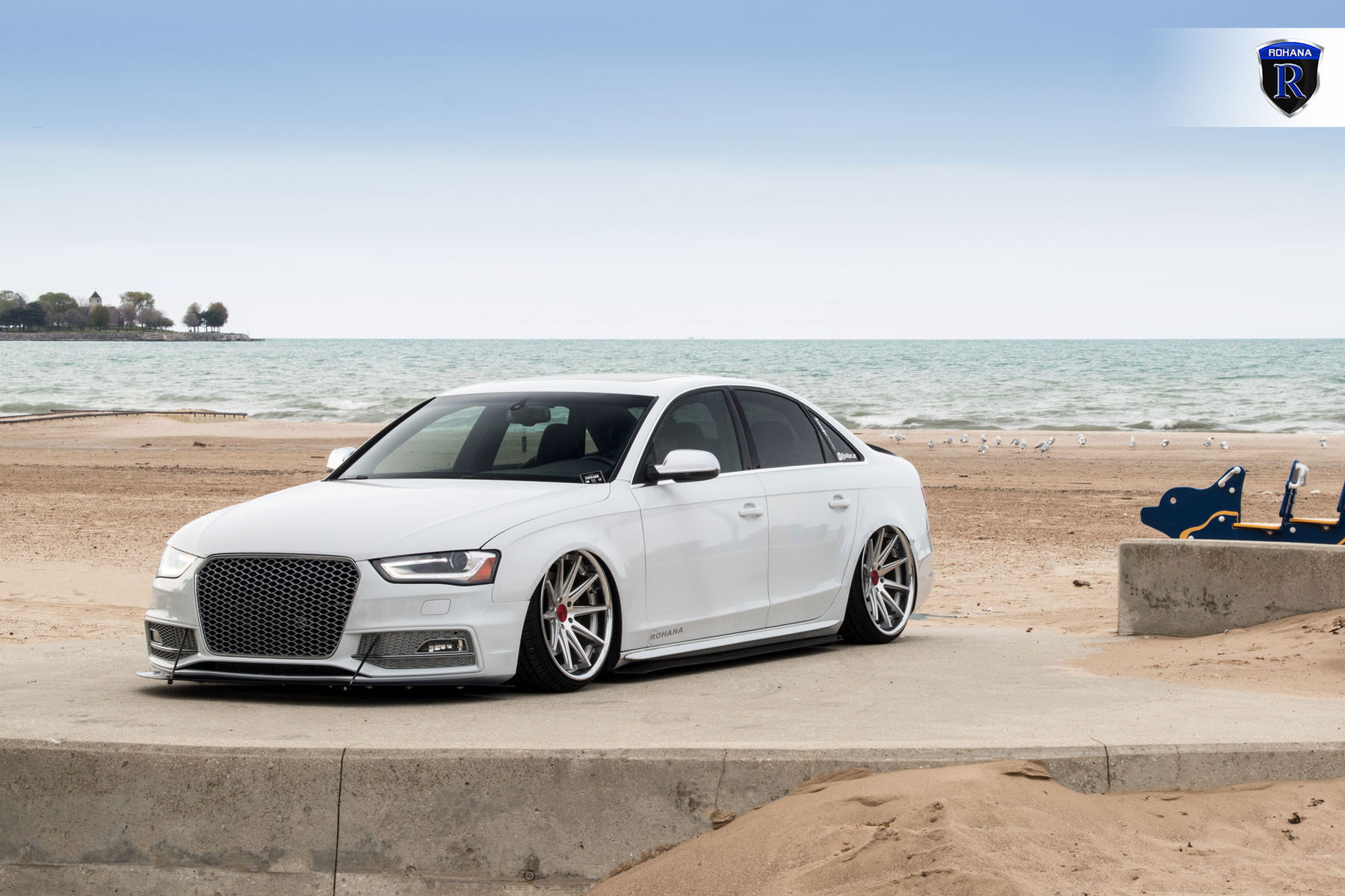 2016 Audi A4 | White Audi A4 - Front Angle