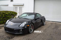 Our client's Porsche Cayman S with 20" COR Brava wheels