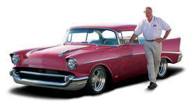'57 Chevy and Vic Edelbrock