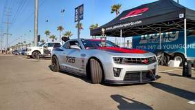 JDP Camaro on Forgeline GA1R Open Lug Cap Edition Wheels