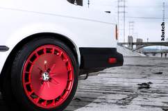 BMW E30 on Klutch KM16 Wheels - Rear Wheel Shot