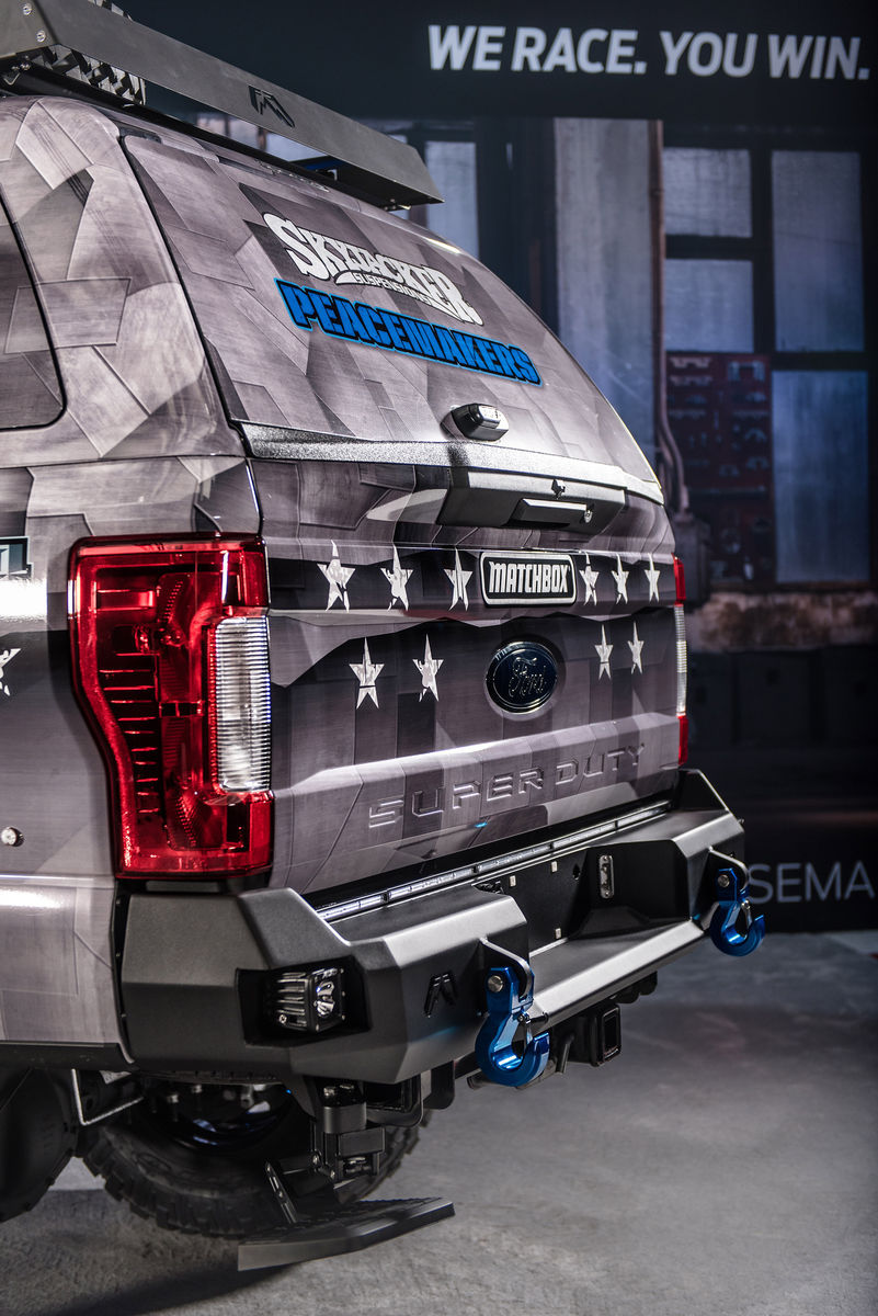 2017 Ford F-350 Super Duty | 2017 Ford F-350 Super Duty 4x4 XL Crew Cab “MBX350 Matchbox Police” by Skyjacker Suspensions - Tactical Tailgate