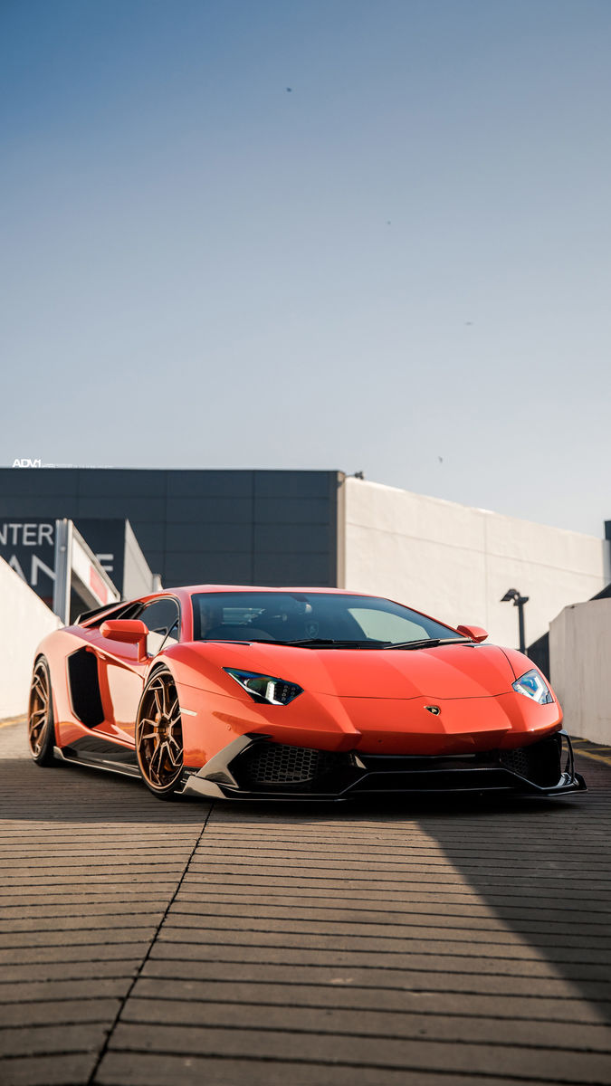 Lamborghini Aventador | Aracio Argos Orange Lamborghini Aventador LP700-4 - ADV.1 ADV5.3 Track Spec CS Series Wheels