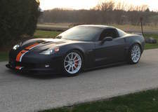 Randy Johnson's D&Z Customs C6 Corvette Z06 on Forgeline One Piece Forged Monoblock GTD1 5-Lug Wheels