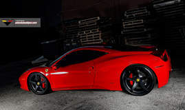 458 on Vorsteiner wheels
