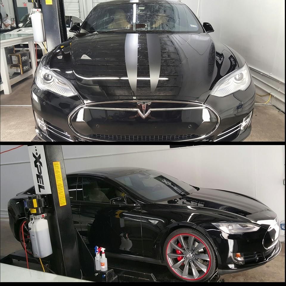    | XPEL Austin wrapped this Tesla and then added Stealth Stripes