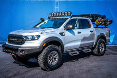  2019 Ford Ranger XLT Sport SuperCrew FX4  ‘Rambler’ By RTR - front 3/4 view  