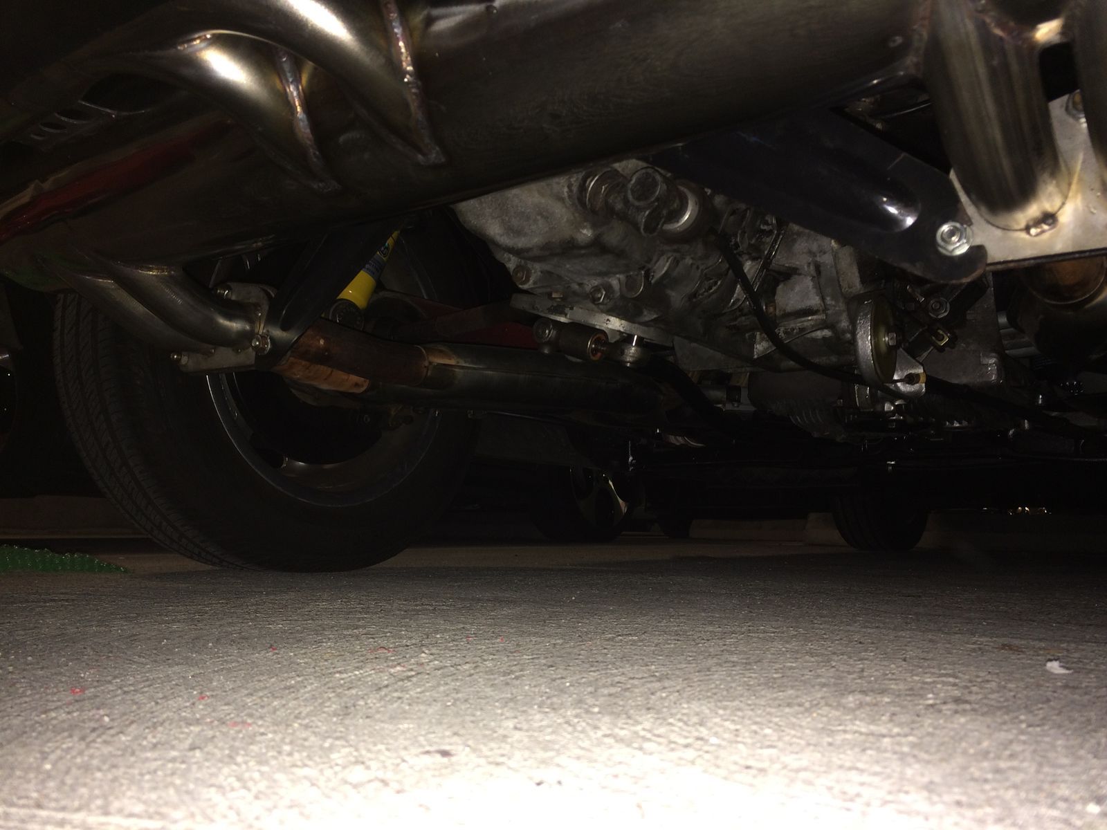 1974 Porsche 914 | New Muffler Fastened to Heat Exchangers