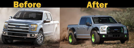 Vaughn Gittin Jrs F-150 STEALTH ULTIMATE FUN HAVER - Before And After