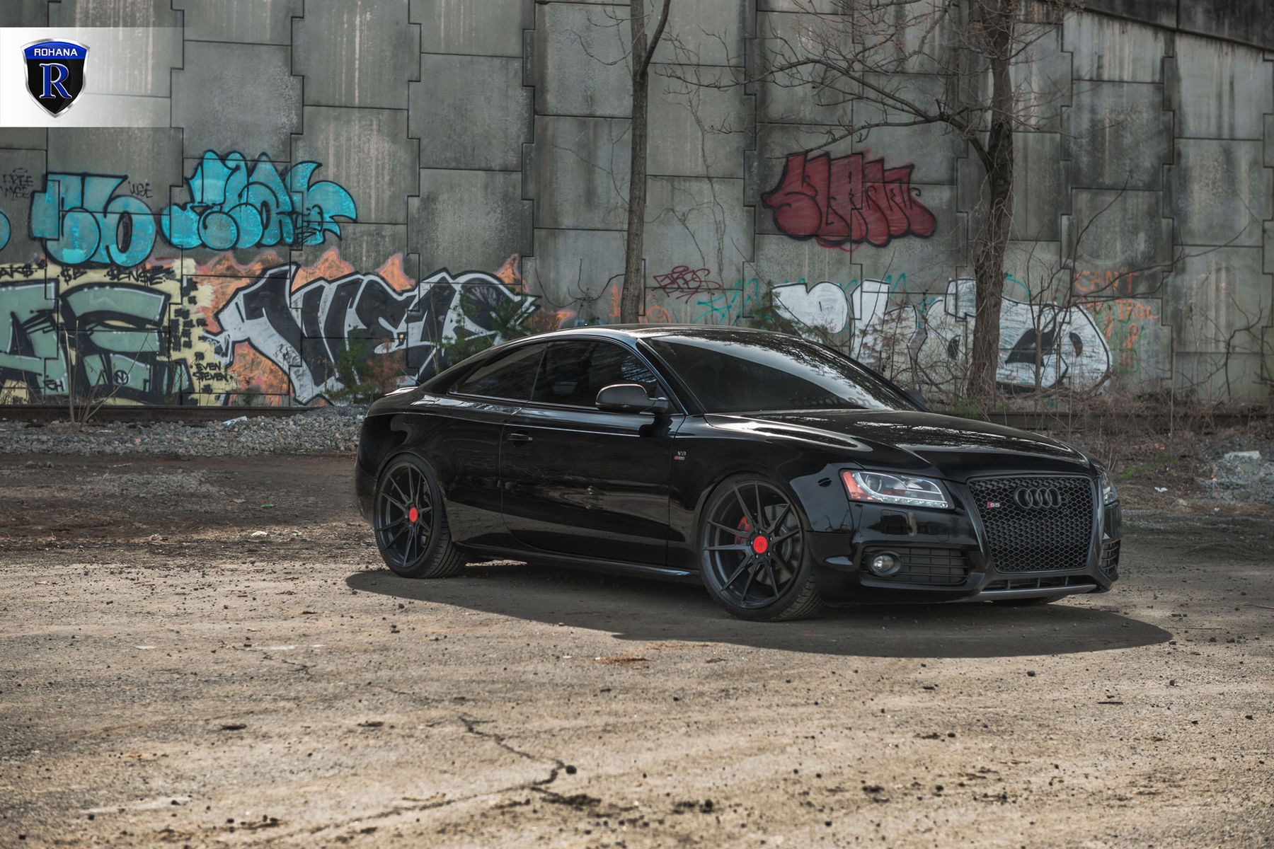 2016 Audi S5 | Black Audi S5 - Street Art Shot