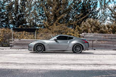 Nissan 370z on Velgen Wheels  VMB7 Matte Gunmetal