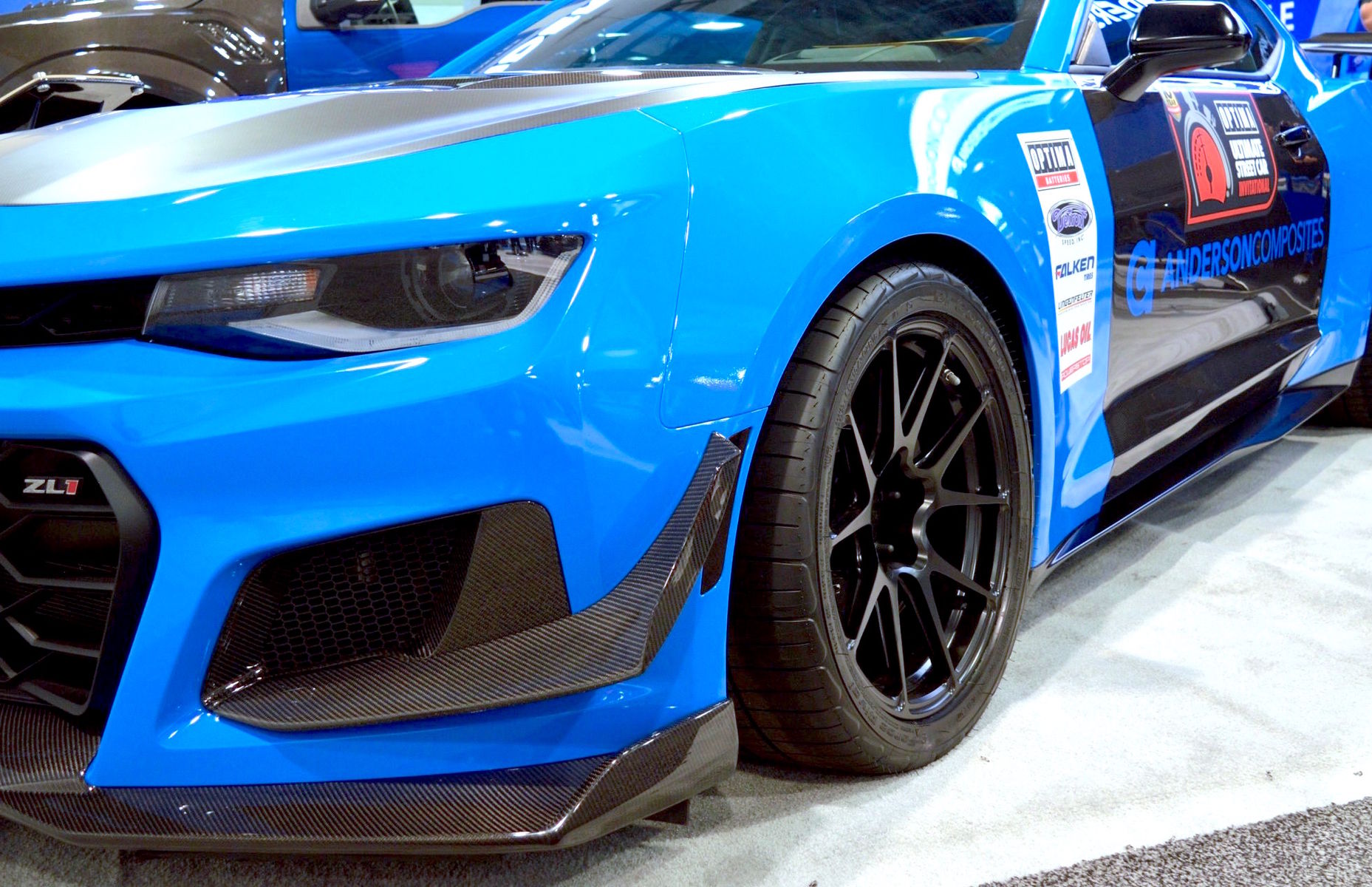 2017 Chevrolet Camaro | Anderson Composites Camaro ZL1 1LE on Forgeline One Piece Forged Monoblock GA1R Open Lug Wheels
