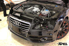 Audi A7 fully wrapped in XPEL STEALTH matte-finish paint protection film