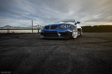 In front of the bridge 