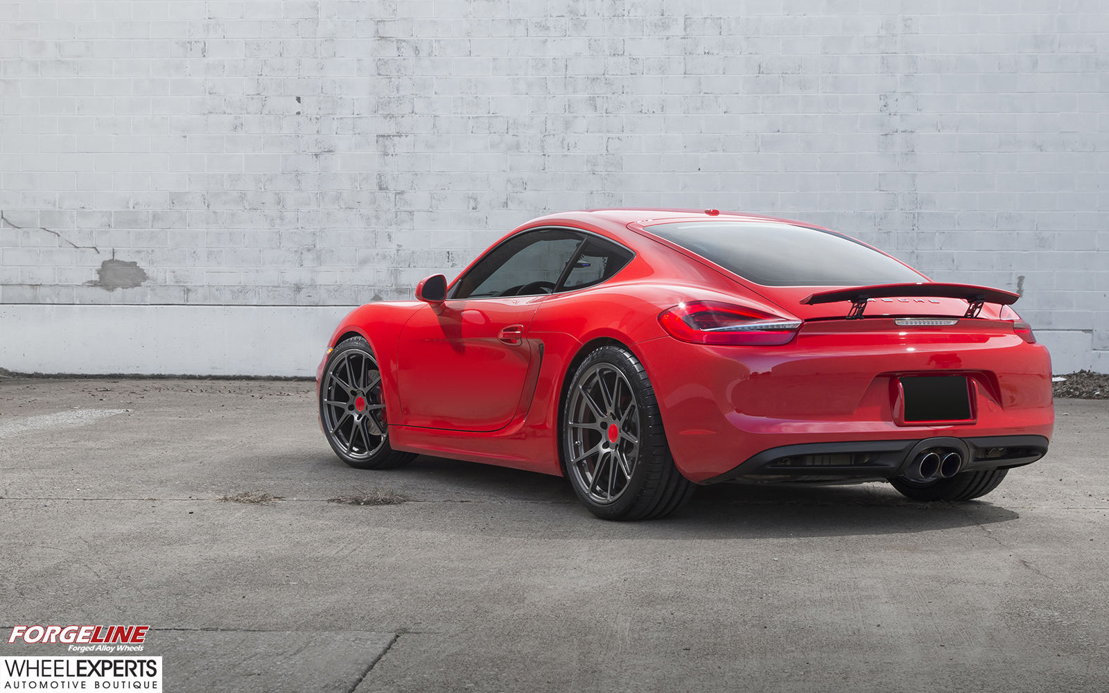 2014 Porsche Cayman | Red Porsche Cayman S on Forgeline One Piece Forged Monoblock GA1R Wheels