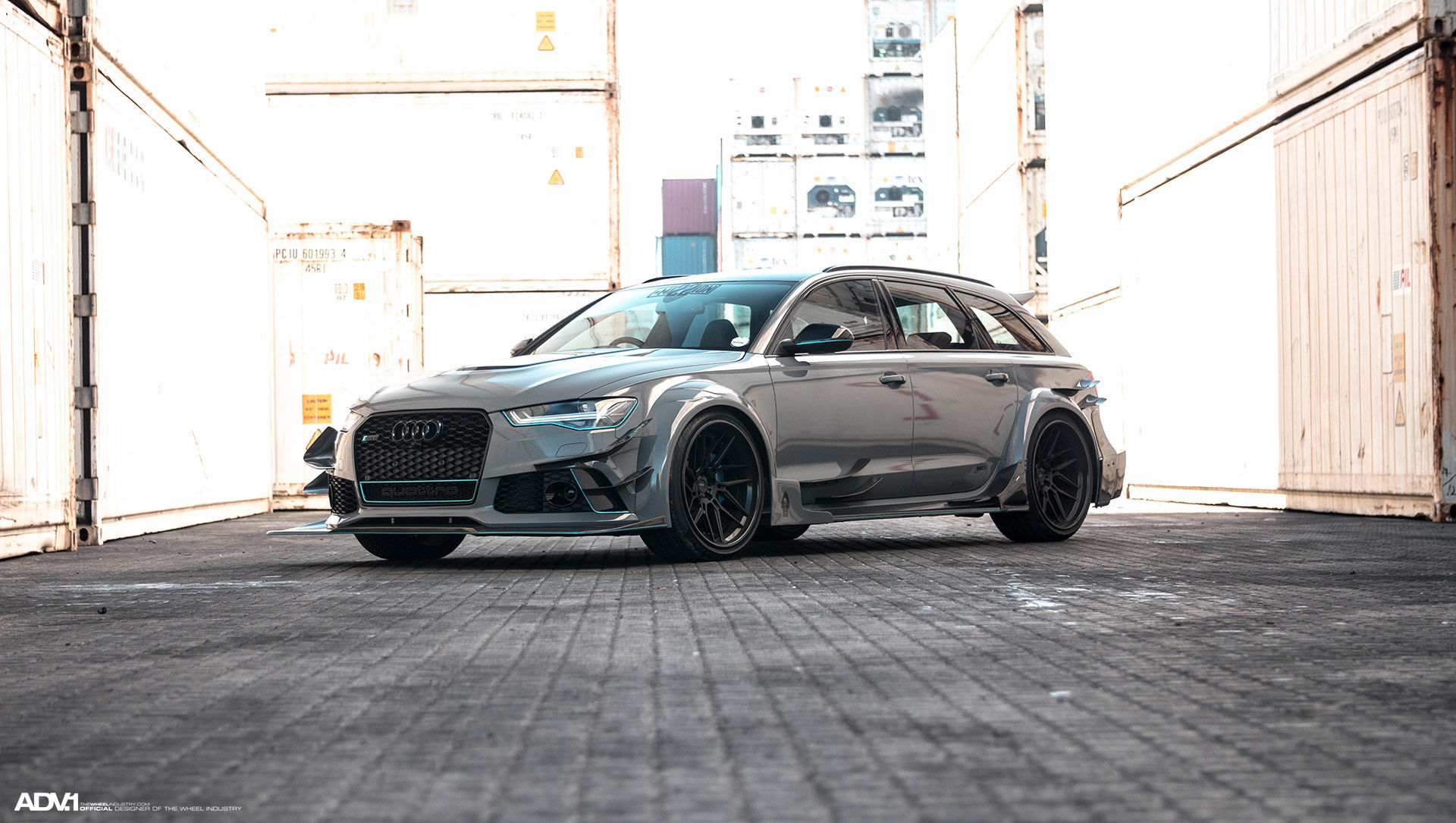Audi RS 6 | Nardo Gray Carbon Fiber Widebody Audi RS6 Avant - ADV.1 Wheels ADV7R Track Spec CS