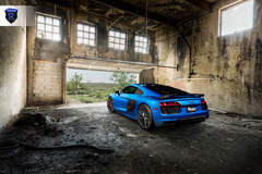 Blue Audi R8 - Rear