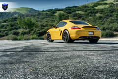 Yellow Porsche Boxster - Rear Shot