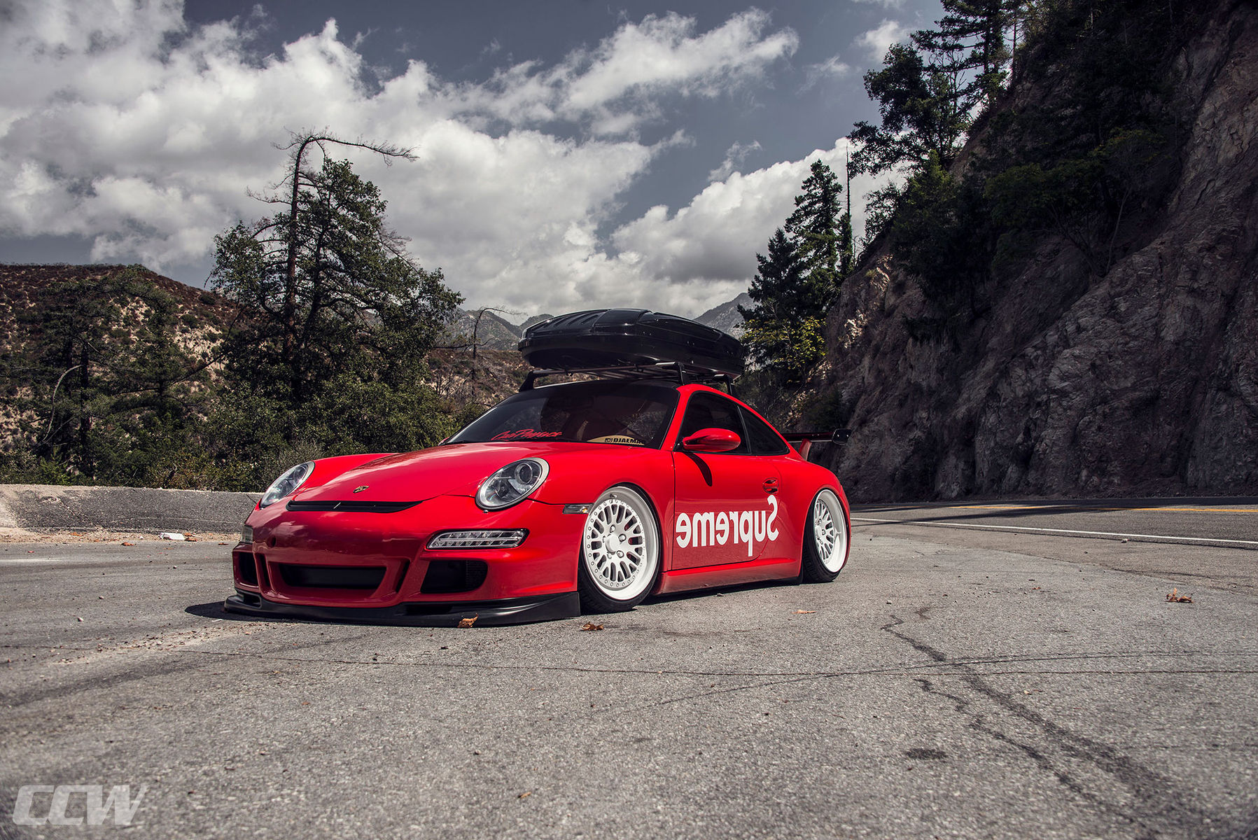 2013 Porsche 911 | Supreme Red Bagged Porsche 997 911 Carrera - CCW Classic 3 Piece Wheels