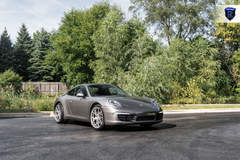 Charcoal Porsche 911 Carrera - Front Angled Shot