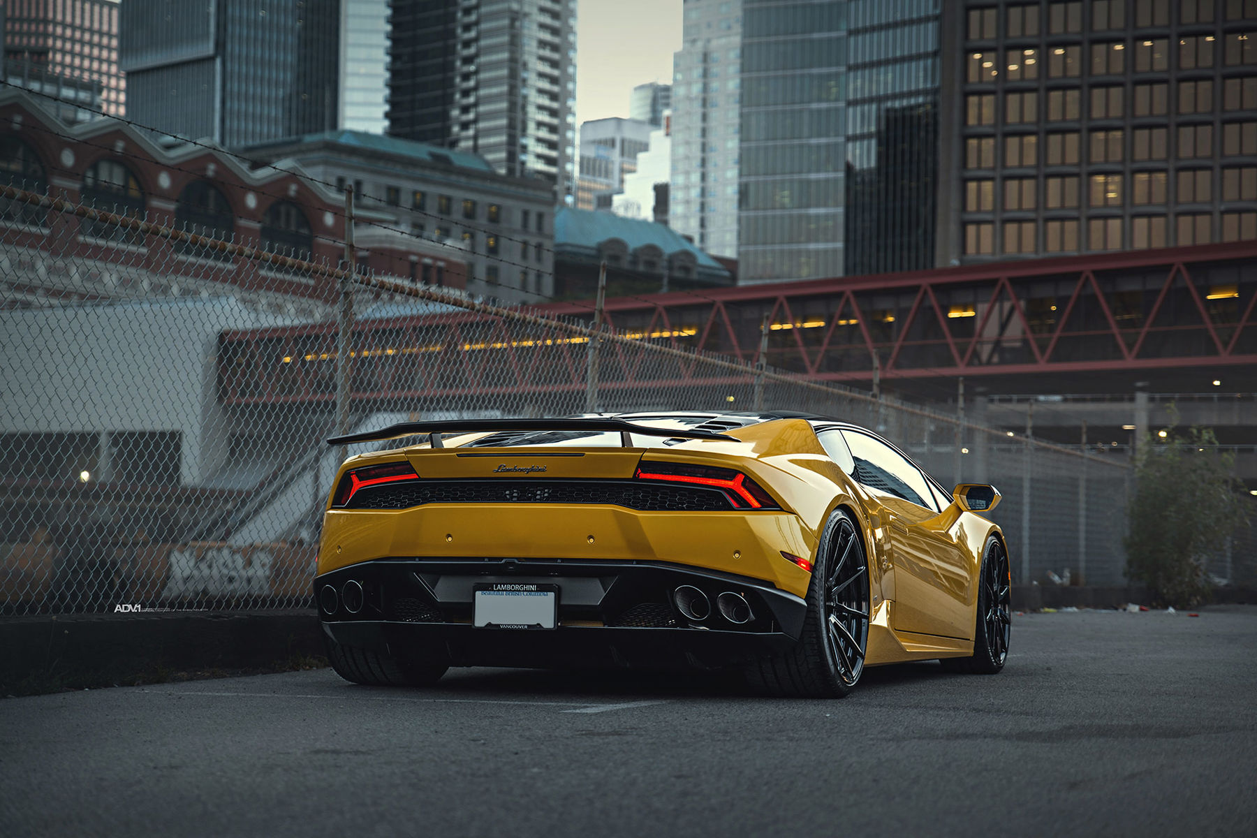Lamborghini Huracan | Yellow Lamborghini Huracan LP610-4 - ADV.1 ADV10 M.V2 CS Series Gloss Black Wheels
