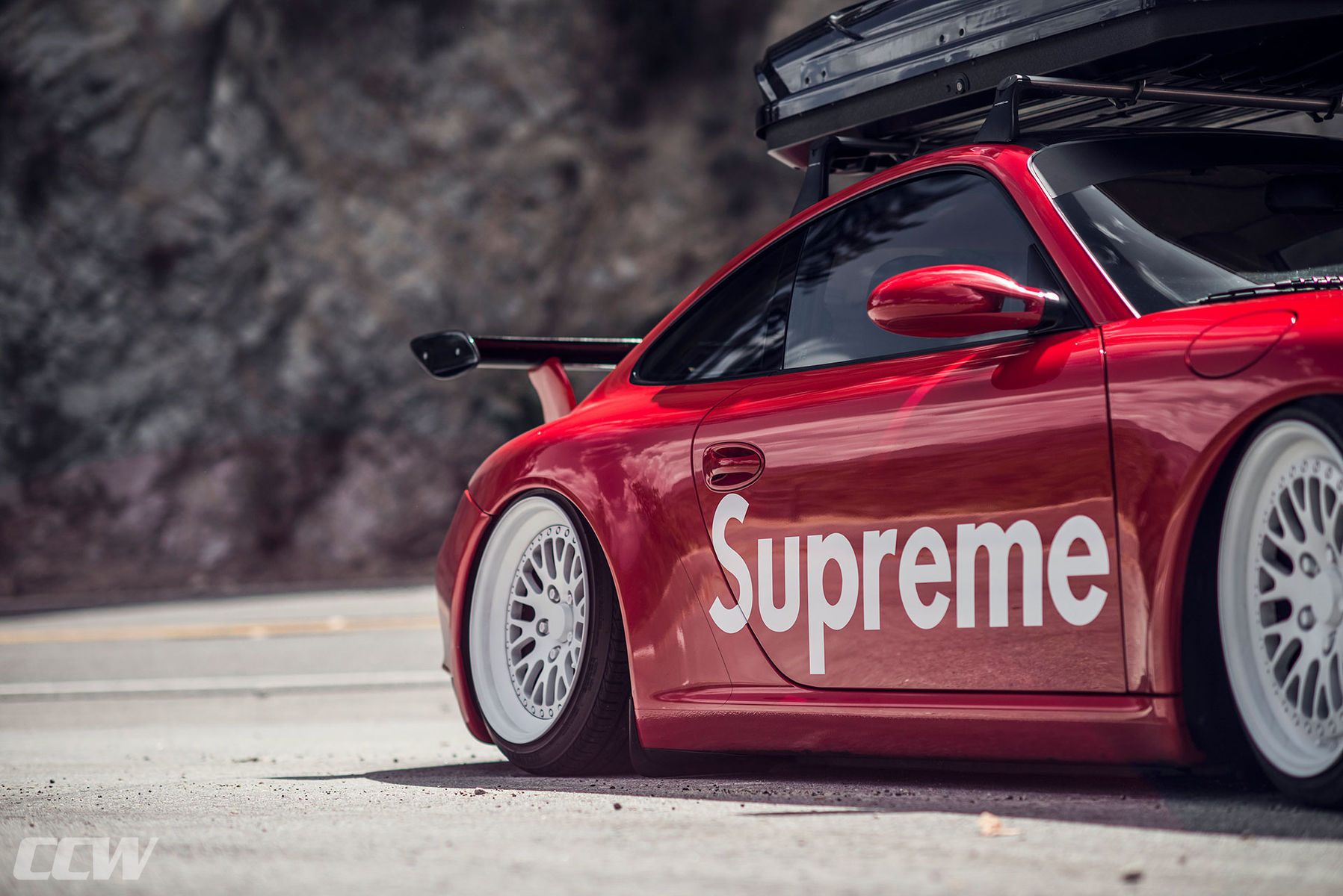 2013 Porsche 911 | Supreme Red Bagged Porsche 997 911 Carrera - CCW Classic 3 Piece Wheels