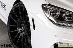 2014 BMW Gran Coupe on 22" Savini BM9 Wheels - Wheel and Headlight Shot