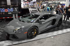 2013 Lamborghini Aventador at Mobile 1 Booth