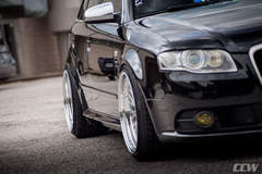 Black Audi S4 Avant Wagon - CCW Classic Polished 3 Piece Wheels