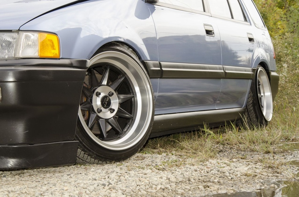 1988 Honda Civic | Ruff Racing R358's on '88 Honda Civic Wagon