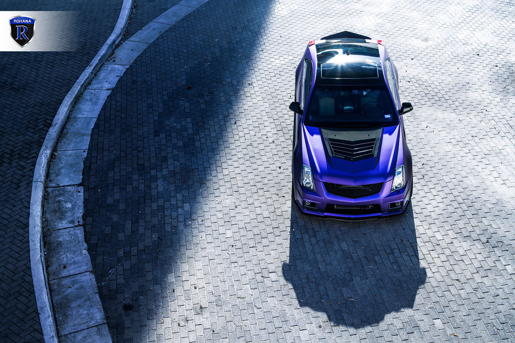 2016 Cadillac CTS-V Coupe | Matte Purple Cadillac CTS-V - Top View