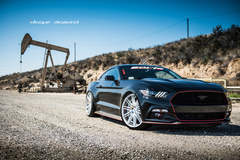 2015 Ford Mustang Fitted With 22 Inch BD-2’s in Silver With Polished Face
