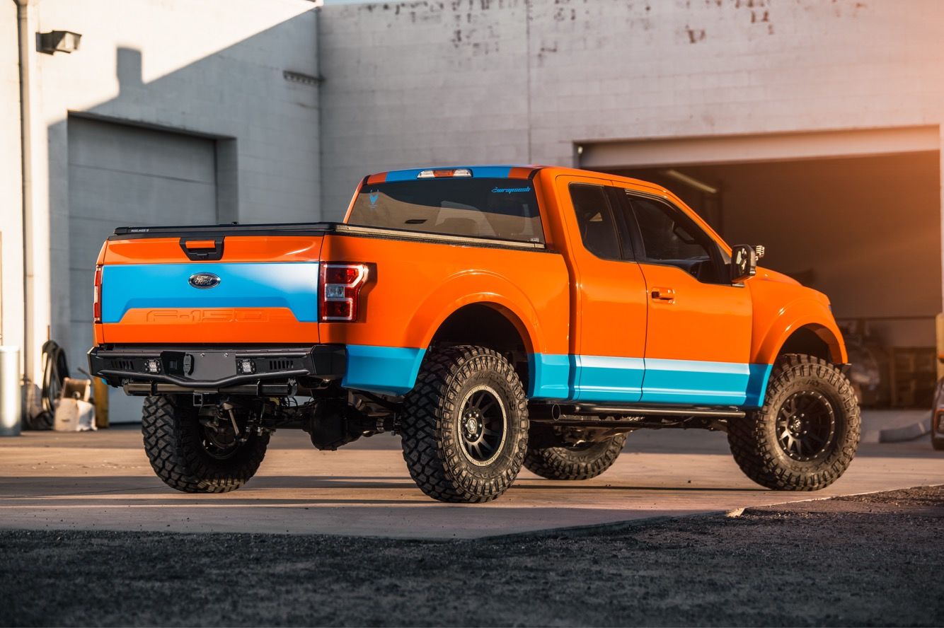 2018 Ford F-150 | 2018 Ford F-150 XLT Sport 4x4 by Full Race Motorsports - Rear Stance FordSEMA